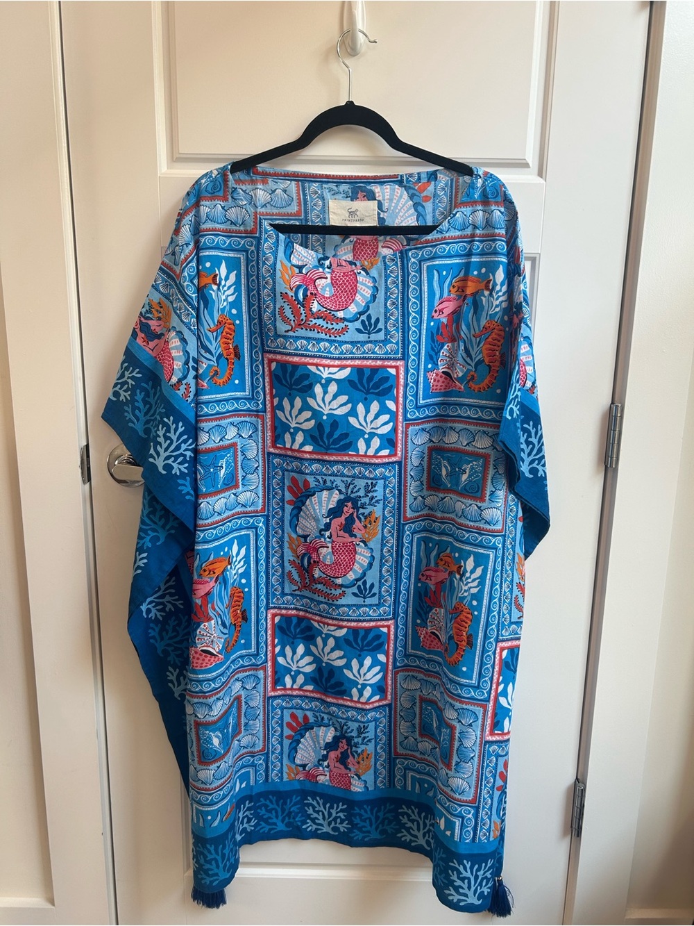 Printfresh Blue, Pink & Orange Mermaid-Print Women’s dress - Picture 2 of 3